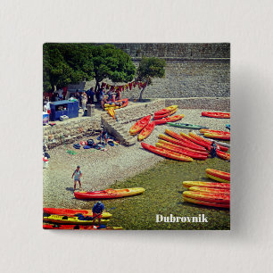 Dubrovnik Kroatien Väster Wall Helgdag Souvenir Knapp