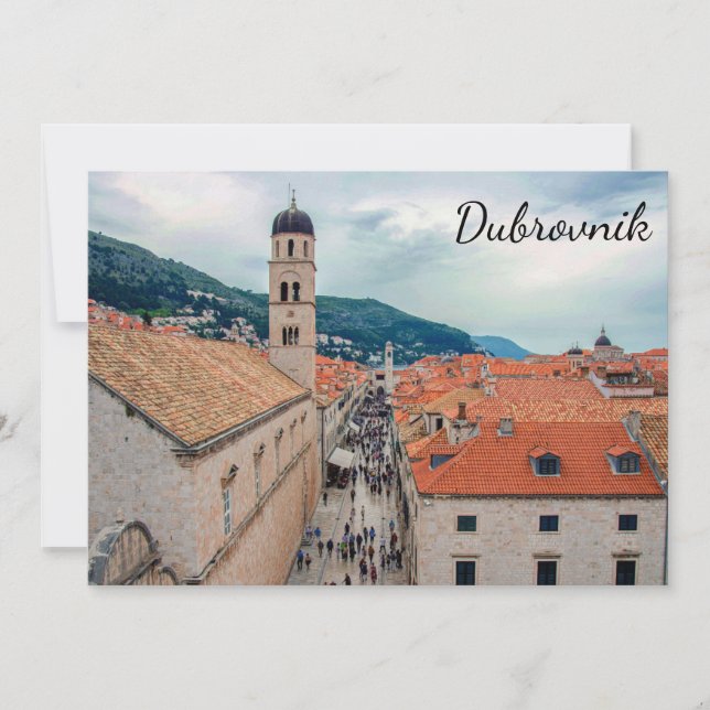 Dubrovnik Main street, Kroatien (Framsida)