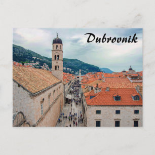 Dubrovnik Main street, Kroatien Vykort