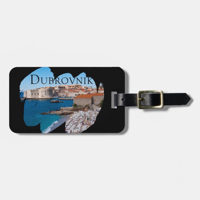 Dubrovnik med en beskåda bagagebricka (Horisontell Framsida)