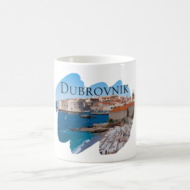 Dubrovnik med en beskåda kaffemugg (Center)