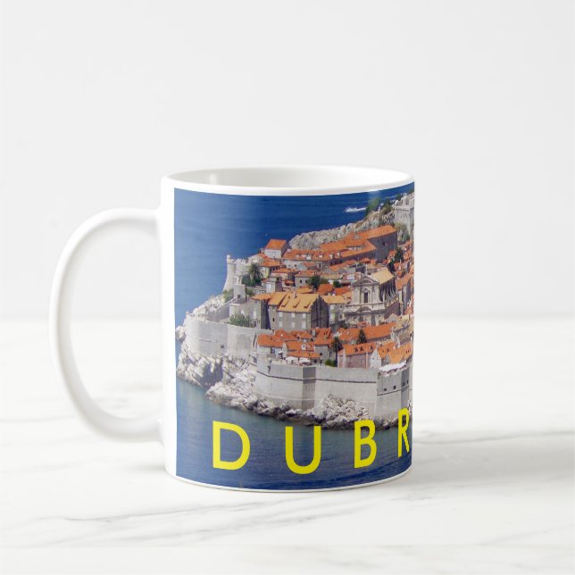 Dubrovnik panoramatisk vy mugg (Vänster)