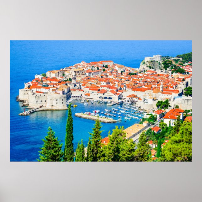 Dubrovnik poster, Kroatien Poster (Framsidan)