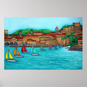 Dubrovnik Regatta Skriv ut av Lisa Lorenz Poster