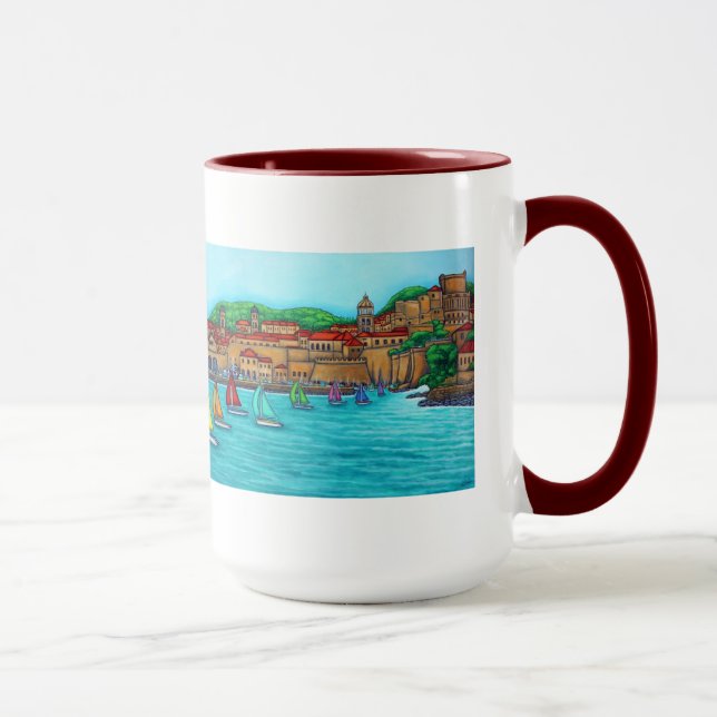 Dubrovnik Regattamugg av Lisa Lorenz Mugg (Höger)