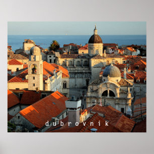Dubrovnik solnedgång poster