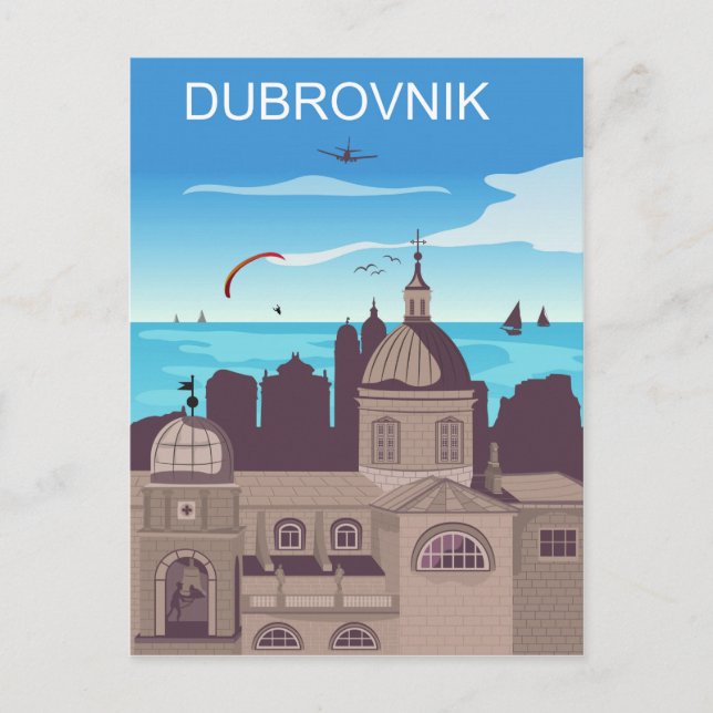 Dubrovnik stad vykort (Framsida)