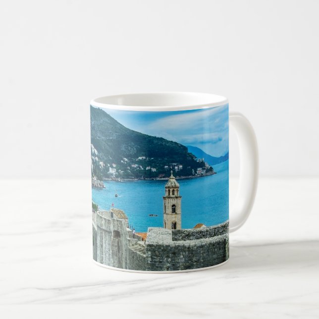 Dubrovnik stadsmur kaffemugg (Framsida höger)