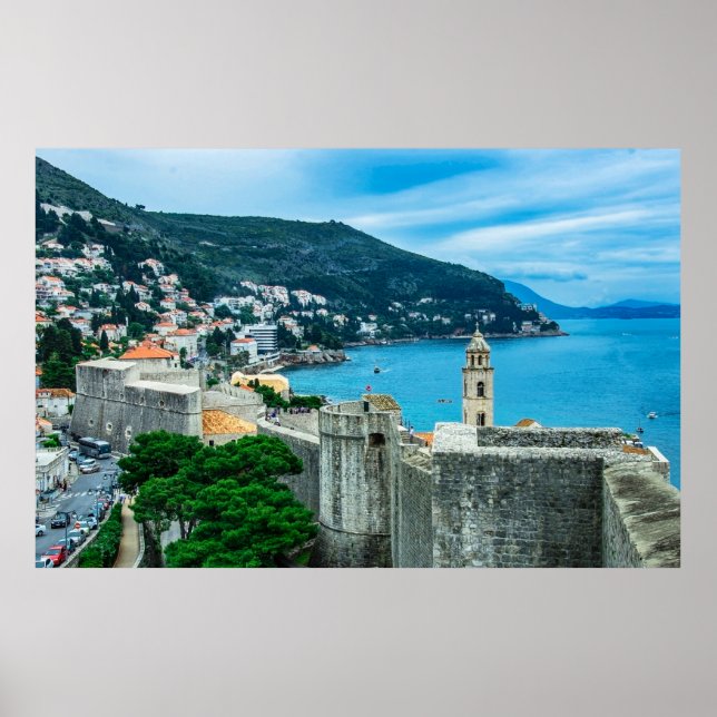 Dubrovnik stadsmur poster (Framsidan)