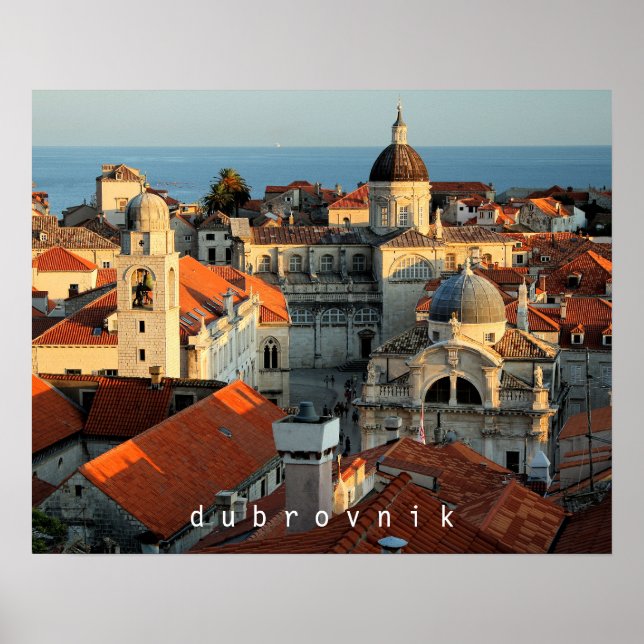 Dubrovnik Sunset Poster (Framsidan)