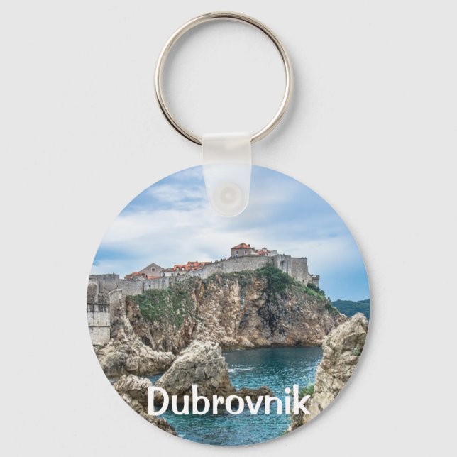 Dubrovnik-väggar Nyckelring (Framsida)