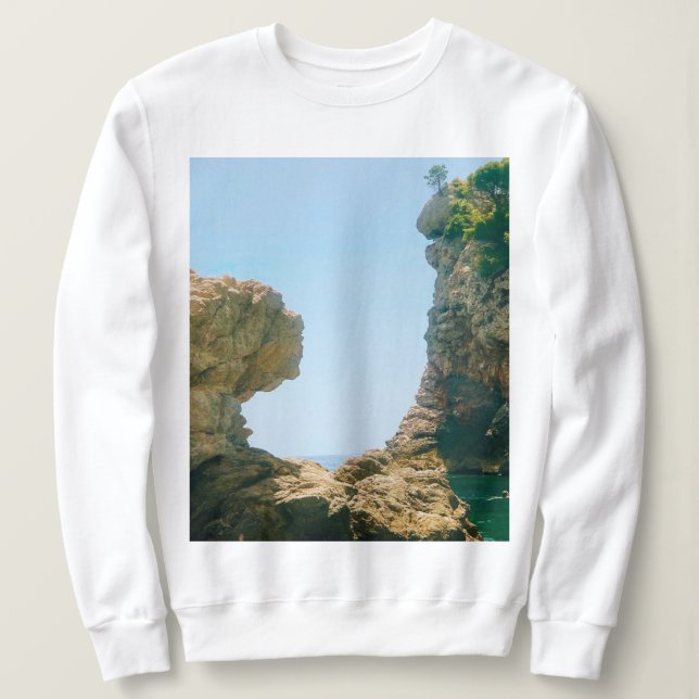 Dubrovnik Väster Harbour och Pier T Shirt (Design framsida)
