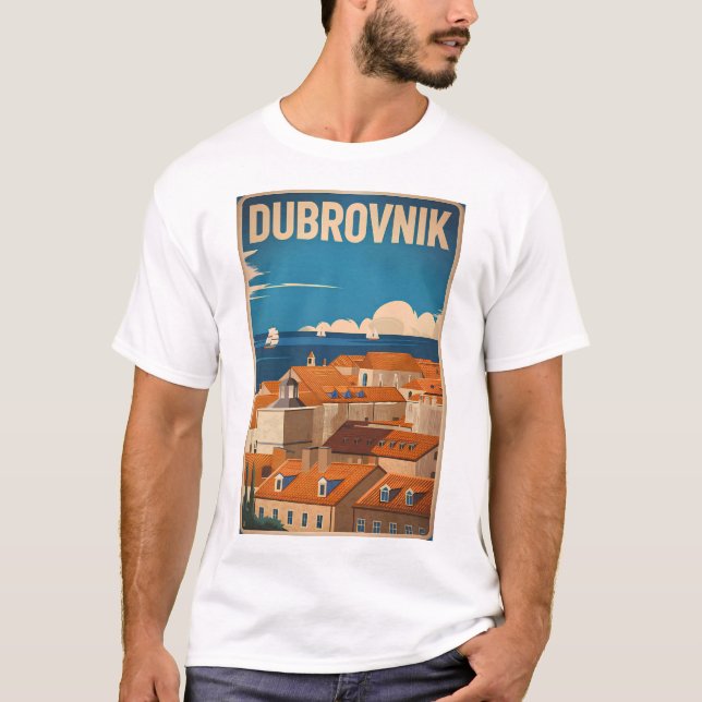 Dubrovnik vintage t shirt (Framsida)
