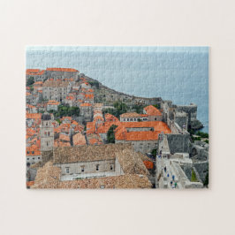Dubrovniks gamla stads tak och murar - Kroatien Pussel