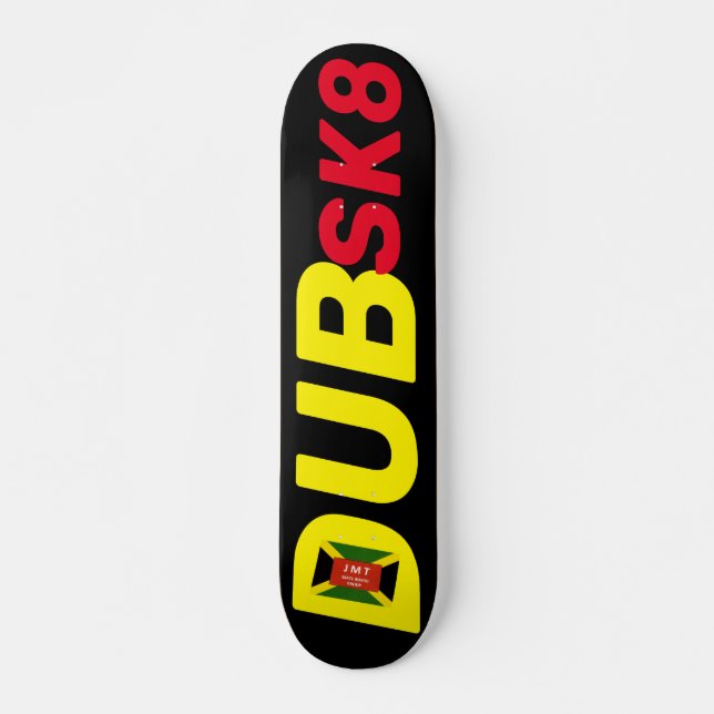 DUBSK8 JMT Skateboard, 7¾ tum Deck Mini Skateboard Bräda 18,5 Cm (Framsida)