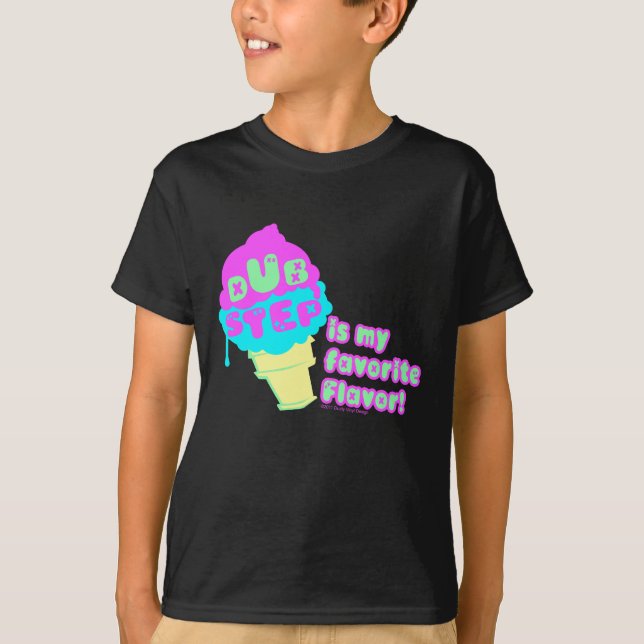 Dubstep är min favorit- anstrykning t-shirt (Framsida)