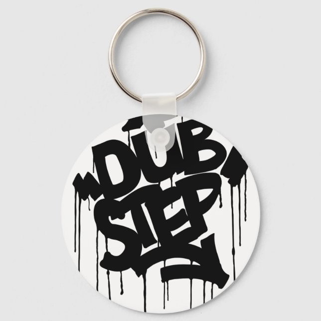 Dubstep FatCap Black Nyckelring (Framsida)