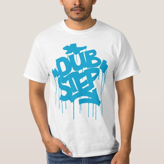 Dubstep FatCap himmelblått T Shirt (Framsida)