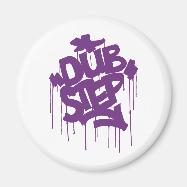 Dubstep FatCap Kush-Lila Magnet (Framsidan)