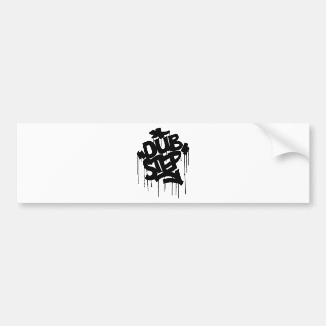 Dubstep FatCap svart Bildekal (Framsidan)