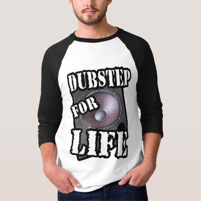 dubstep för livet DJ-tröja Tee (Framsida)