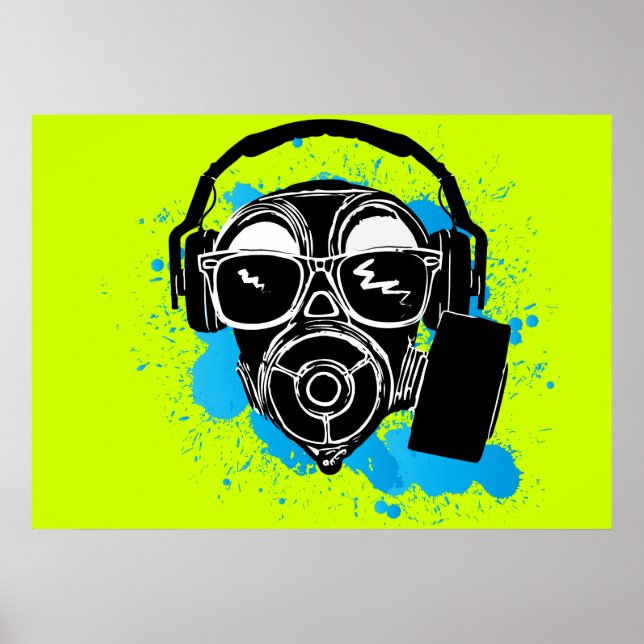 Dubstep Gasmask Poster (Framsidan)