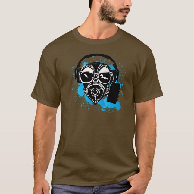 Dubstep Gasmask T-shirt (Framsida)