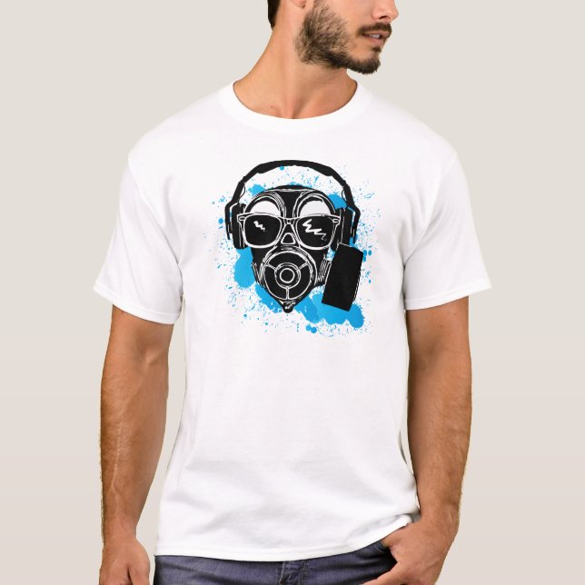 Dubstep Gasmask T-shirt (Framsida)