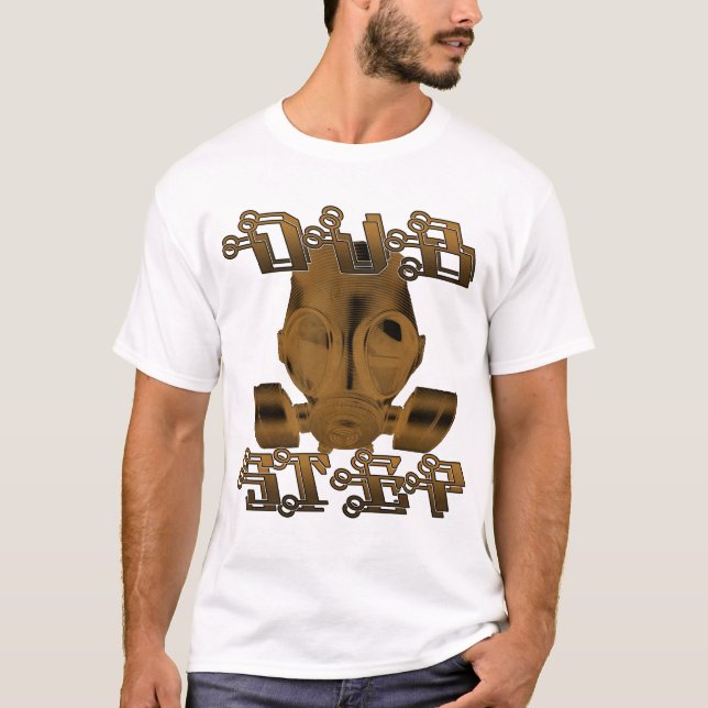 DUBSTEP-GASMASK TEE (Framsida)