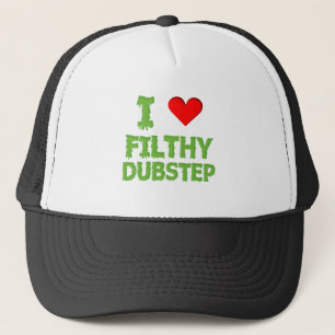 Dubstep kliver den nedsmutsada duben bas- truckerkeps