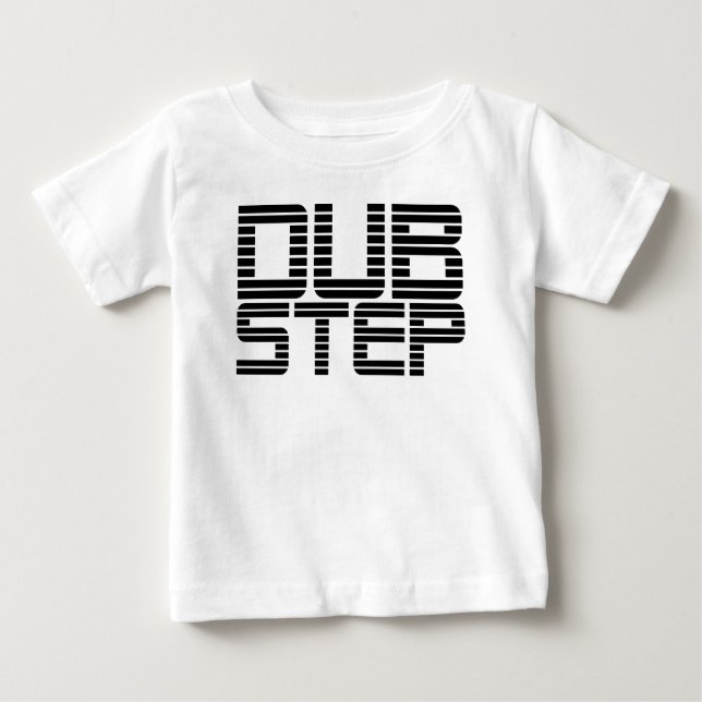 Dubstep Linjär Text T-shirt (Framsida)