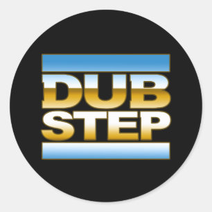 DUBSTEP-logotyp Runt Klistermärke