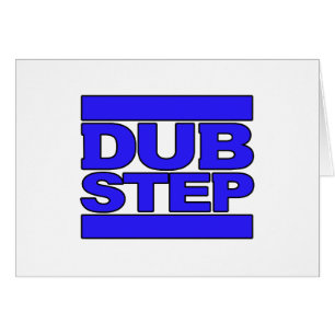 DUBSTEP-logotypblått Hälsningskort