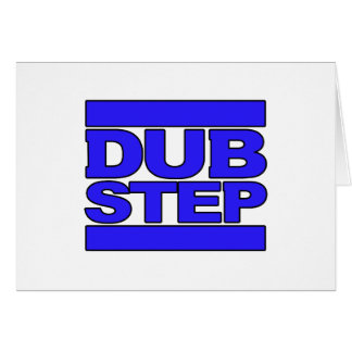 DUBSTEP-logotypblått Hälsningskort