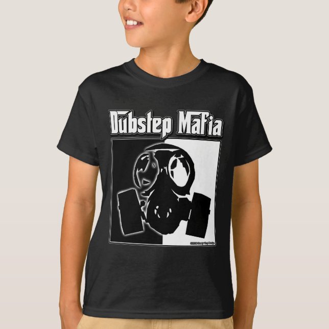 DUBSTEP-maffian dubbar kliver musik Dubstep som T-shirt (Framsida)