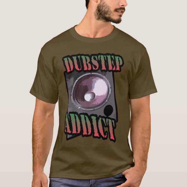 dubstep missbrukare klubb D  t-shirt (Framsida)