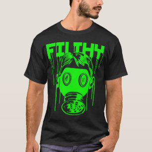 Dubstep nedsmutsad gasmask t shirt