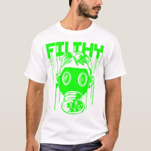 Dubstep nedsmutsad gasmask t shirt
