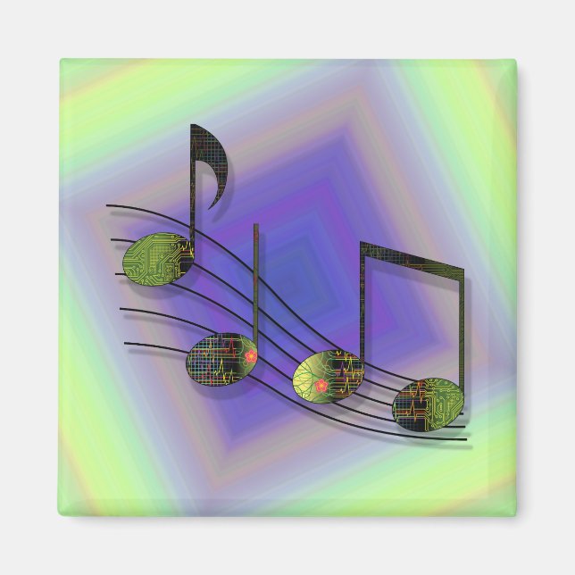 Dubstep Noter Magnet (Framsidan)