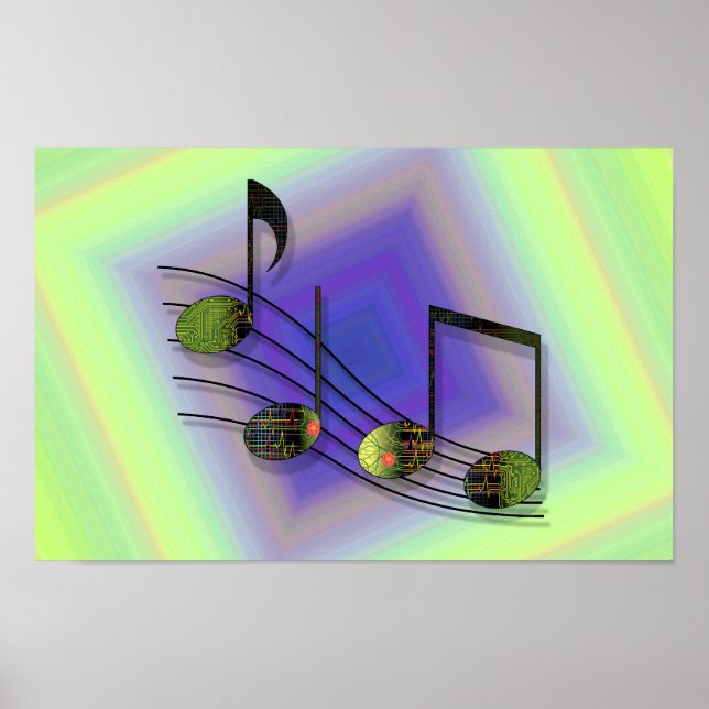 Dubstep Notes Poster (Framsidan)