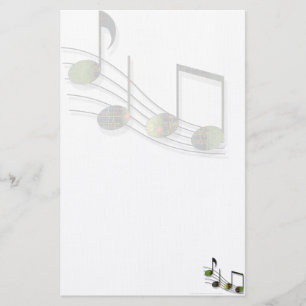 Dubstep Notes Stationery Brevpapper