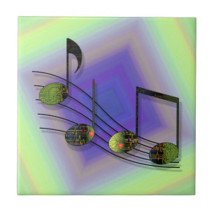 Dubstep Notes Tile Kakelplatta