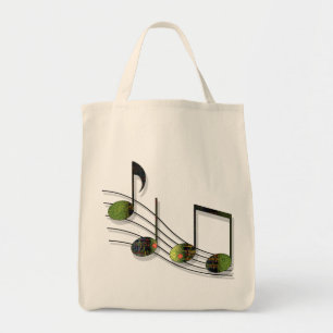Dubstep Notes Tote Bag Tygkasse