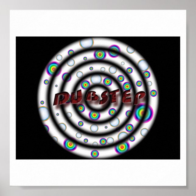 DUBSTEP psychedelic Poster (Framsidan)
