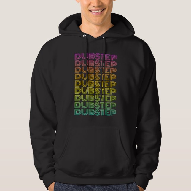 Dubstep Techno Music DJ Sound Engineer Raver Hoodie (Framsida)