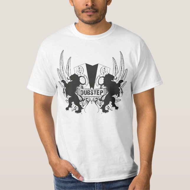 Dubstep (vit) t-shirt (Framsida)
