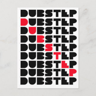 Dubstep WALL-tjejer Dubstep-musik Vykort