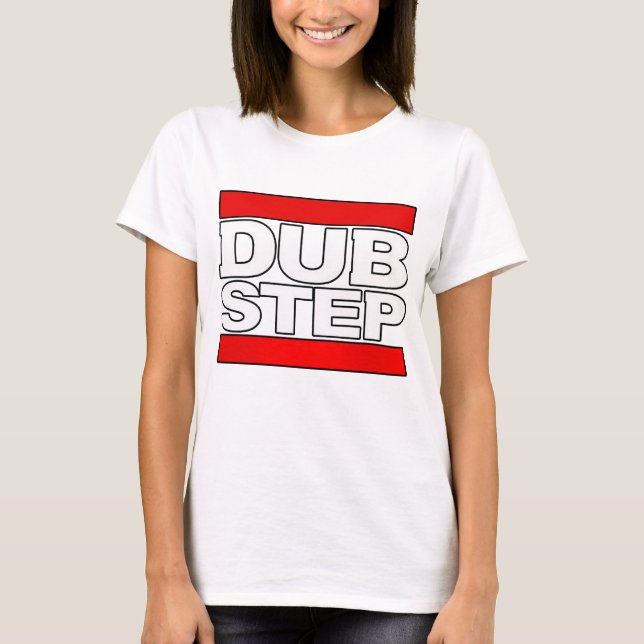 dubstepdansen-dubstep dj-trummar, och bas-duben tee shirt (Framsida)