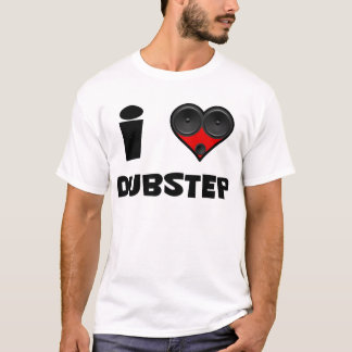 dubstephögtalarehjärta t-shirt