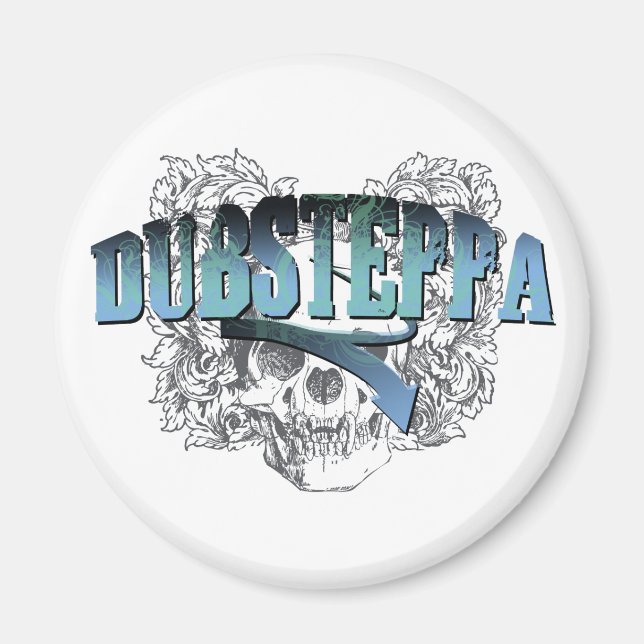 Dubsteppa Skull Magnet (Framsidan)